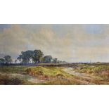 John Faulkner (1835-1894) Irish. An Extensive Landscape, Watercolour, Signed and Indistinctly