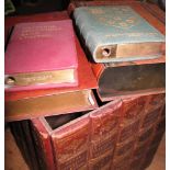 BOOK BOXES; a Huntley & Palmer's tin in the form of a book; & other faux books.