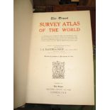 [ATLASES & GEOGRAPHY] The "Times" SURVEY ATLAS of the World, lge folio, d.p. col. maps, half-