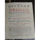 POMET, A Complete History of Druggs, 4to, red & black printed title, 86 numbered plates (plus a