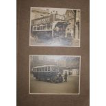 BUSES / LPBT, 2 photo albums depicting buses, outings, etc., 1st half 20th c. (2).