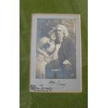 [IRVING & TERRY] a mounted photograph, 5 x 3 ins, by Window & Grove, signed by Henry Irving &