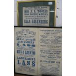 [HENRY IRVING] two theatre bills, London & Edinburgh, printed in blue, featuring Henry IRVING in the