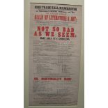 [DICKENSIANA] "Free Trade Hall, Manchester...February 11th 1852. The Amateur Company of the Guild of