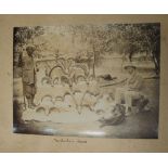 [INDIA] an oblong folio PHOTOGRAPH ALBUM, containing mixed format photos of KASHMIR, Lek, Indus