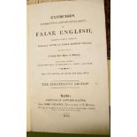[ANON] Exercises in False English, 18th Edition, 8vo, calf, Leeds, 1823