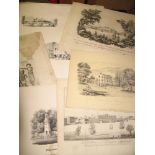 [PRINTS] misc. 18th c. & later prints, mainly topographical (Q).