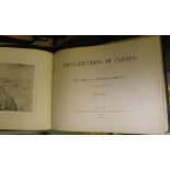 [CANADA] CARLILE (Lt.) & MARTINDALE (Lt.-Col.) Recollections of Canada...Quebec, obl. 4to, plates (