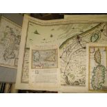 [MAPS] small q. of unframed 18th c. maps of La Plata, Dunkirk, Sardinia, etc. (Q).