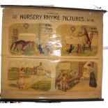 [NURSERY POSTERS] The A.L. Series. Nursery Rhyme Pictures No. 16, a linen backed waxed pictorial