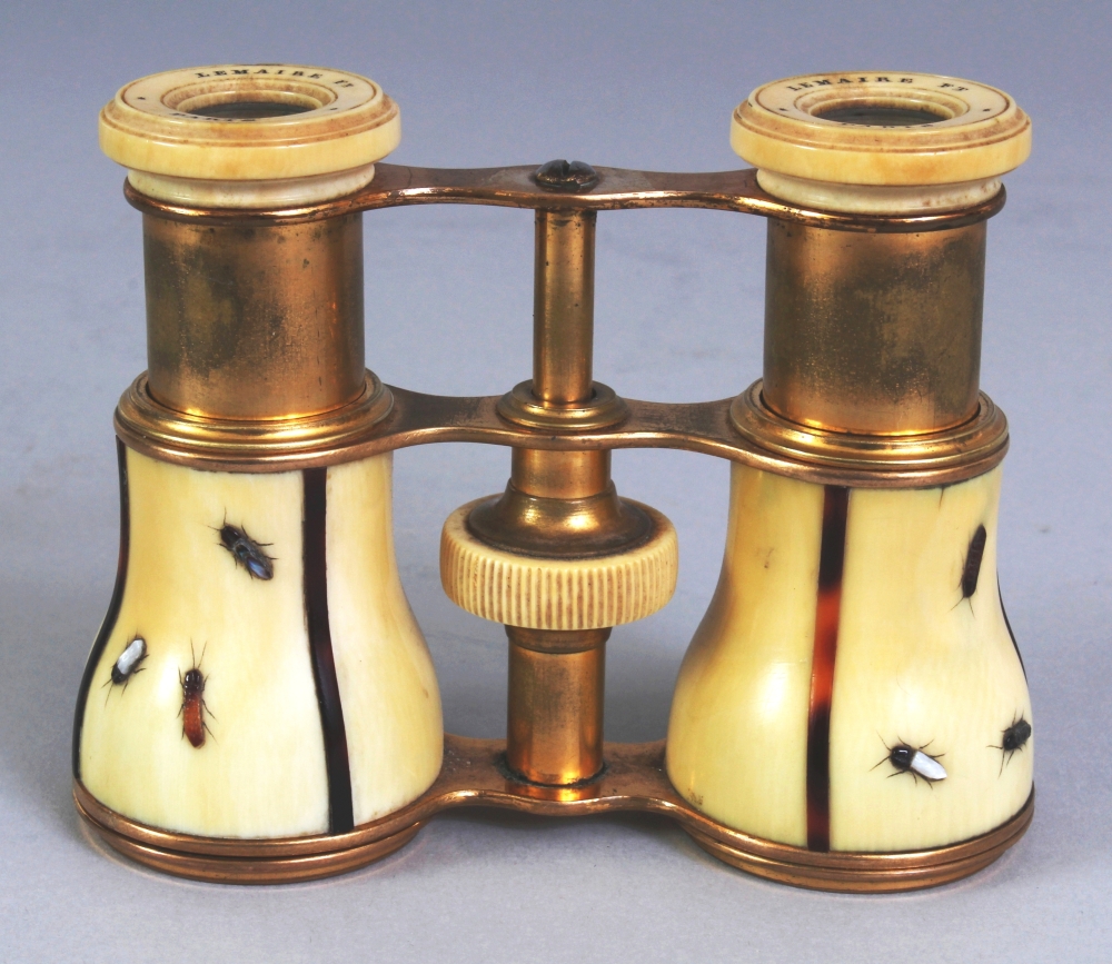 A GOOD PAIR OF LATE 19TH CENTURY SIGNED SHIBAYAMA & IVORY OPERA GLASSES BY LEMAIRE OF PARIS, the - Image 4 of 8