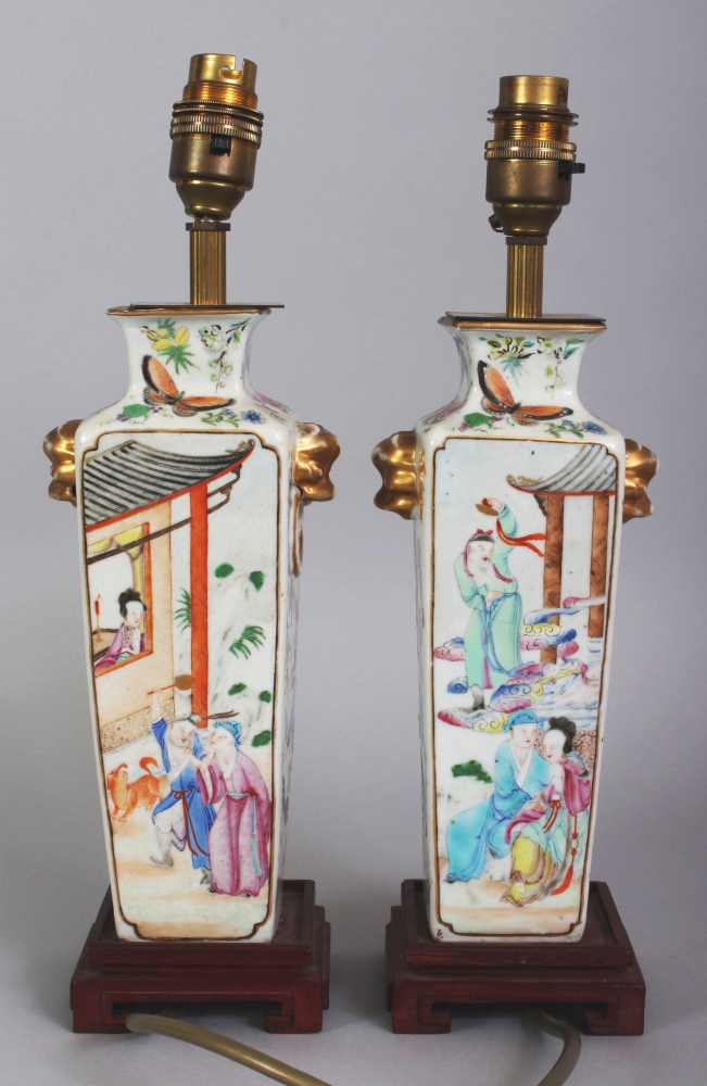 A PAIR OF GOOD QUALITY EARLY/MID 19TH CENTURY CHINESE CANTON MANDARIN PORCELAIN VASES, mounted and - Image 3 of 7