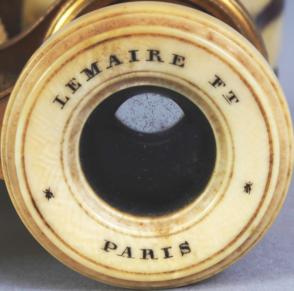 A GOOD PAIR OF LATE 19TH CENTURY SIGNED SHIBAYAMA & IVORY OPERA GLASSES BY LEMAIRE OF PARIS, the - Image 8 of 8