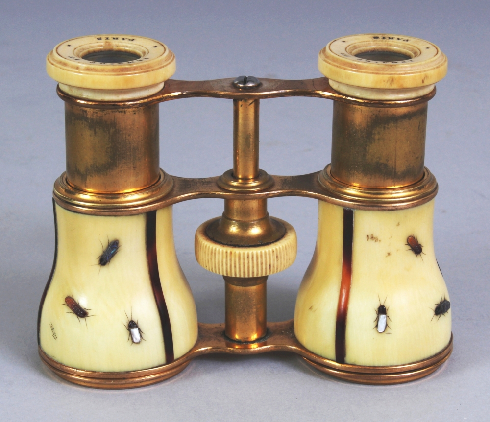 A GOOD PAIR OF LATE 19TH CENTURY SIGNED SHIBAYAMA & IVORY OPERA GLASSES BY LEMAIRE OF PARIS, the - Image 2 of 8