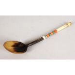 A TURKISH SHERBET SPOON. 8.5ins long.