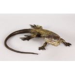 FRANZ BERGMANN A GOOD AUSTRIAN COLD PAINTED LIZARD by GESCHULTZ, No. 4133. 7.5ins long.