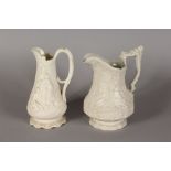 A RIDGWAY & SON JUG, "Jousting". impressed September 1 1840, and a smaller version of Naomi and