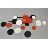 Terry Frost (1915-2003) British. 'Black, Red and White Circles', a Mobile of Eighteen Circular