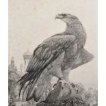Edward Julius Detmold (1883-1957) British. "An Eagle above an Eastern Town", Etching, Signed and