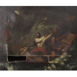 After Samuel Drummond (1765-1844) British. "Captain William Rogers Capturing the Jeune Richard,