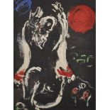 Marc Chagall (1887-1985) Russian/French. "Jsaiah", The Bible Series, Lithograph 1956, 13.75" x 10.