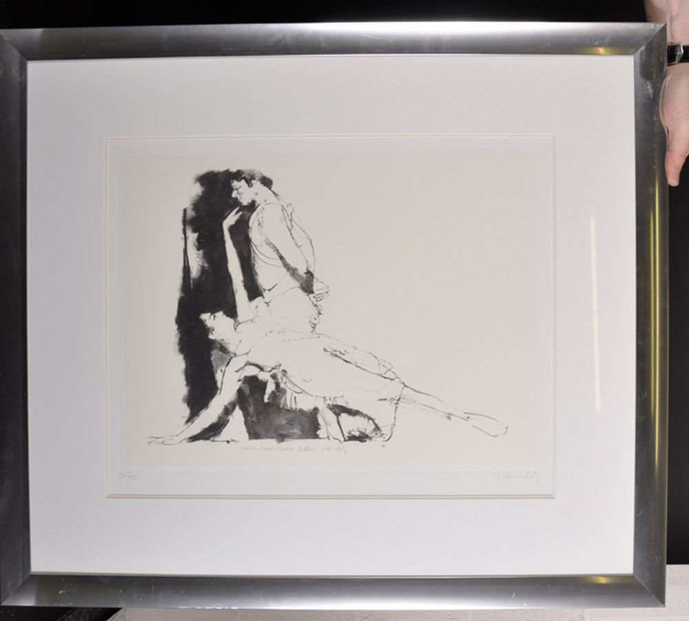 Robert Heindel (1938-2005) American. "Pas de Deux", 'David Bintley's Arthur', Lithograph, Signed, - Image 2 of 5