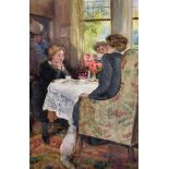 Thomas John Overnell (1872-1961) British. " 'Vava', said Stella, do not say such dreadful things",