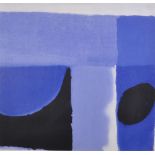 Attributed to Terry Frost (1915-2003) British. Untitled, Shades of Blue, Lithograph, 23" x 24".