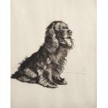 Cecil Aldin (1870-1935) British. "A Most Popular Gentleman", A Spaniel, Etching, Signed and Numbered