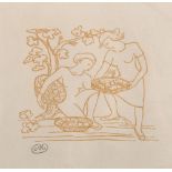 Astride Maillol (1861-1944) French. A Study of Maidens Collecting Fruit, Lithograph, with Studio