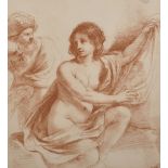 After Giorgio Barbarelli Giorgione (1476-1510) Italian. Study of a Sybil, Print, 11.5" x 10.25", and