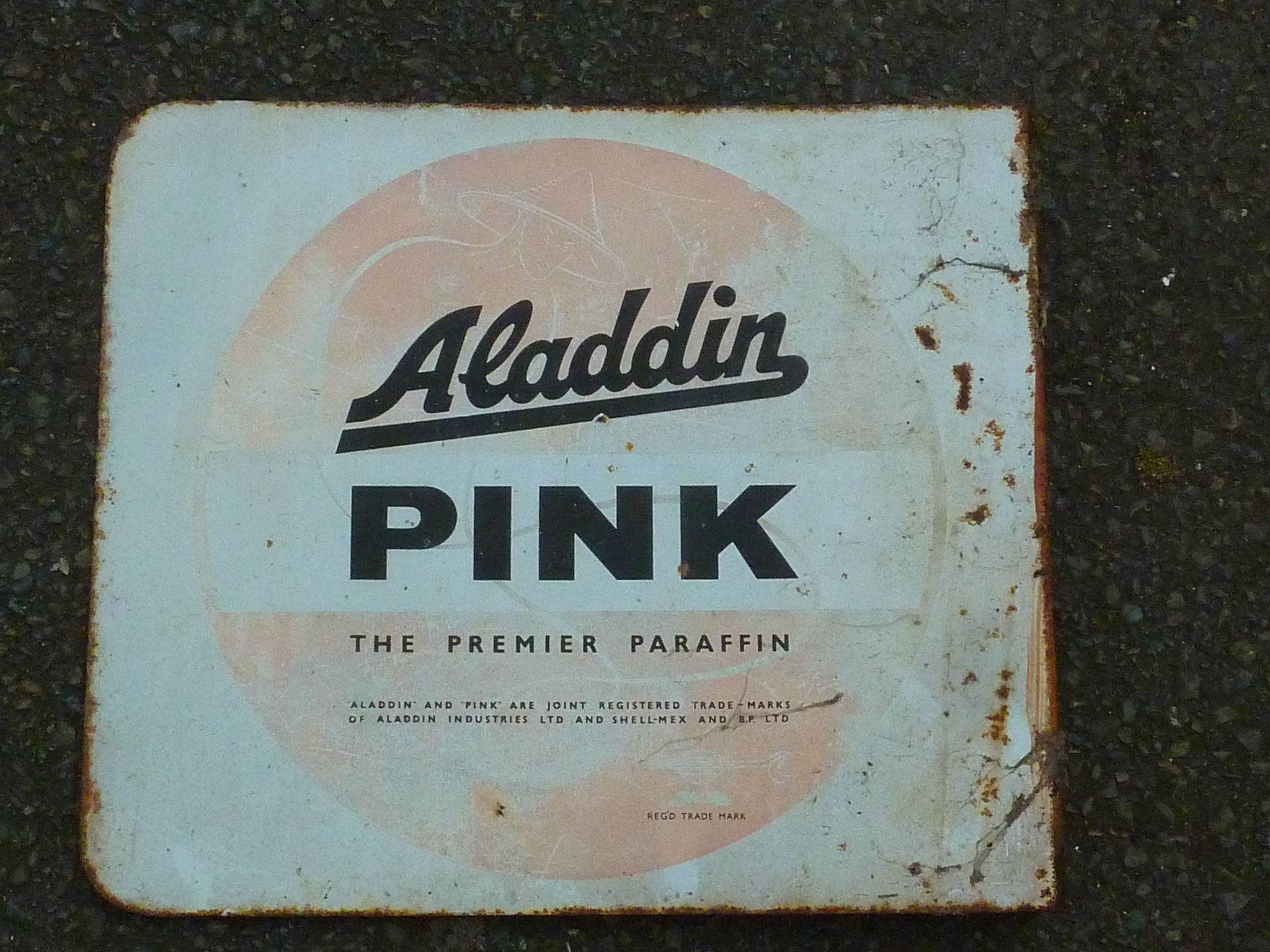 ALADDIN PARAFFIN ENAMELLED SIGN - Image 2 of 2