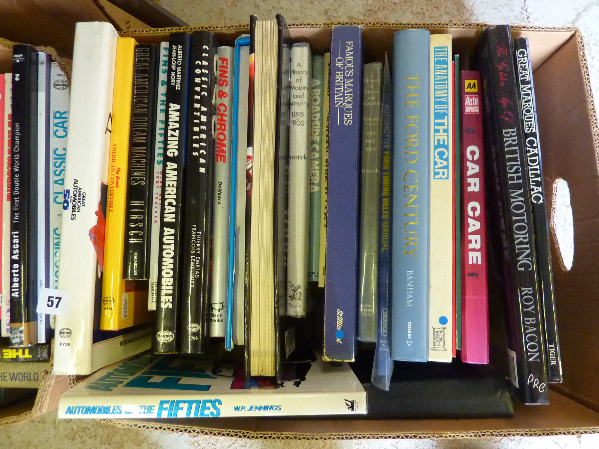 2 BOXES OF MOTORING BOOKS