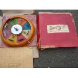 BOWMAN MODELS VINTAGE HORSE RACING GAME WITH ORIGINAL BOX, BOX IN POOR CONDITION