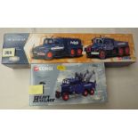 CORGI BOXED 17502 PICKFORDS HEAVY HAULAGE WRECKER & 17904 PICKFORDS 2 X SCAMMELL CONSTRUCTOR
