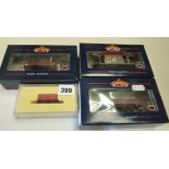 BACHMANN WAGONS X3 BRAKE VAN, 13T TRUCK & NORTH SOMERSET 7 PLANK