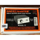 MODEL RAILWAY GAUGEMASTER MODEL E CONTROLLER IN BOXED CONDITION