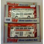 DINKY : 2 BOXED 297 SILVER JUBILEE LEYLAND ATLANTEANS BOTH BOXED, 1 HAS NATIONAL AND 1 WOOLWORTHS