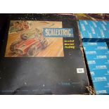 PART SCALEXTRIC SET, CARS & TRACK