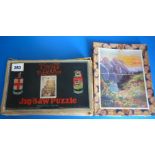 GREAT WESTERN RAILWAY JIGSAW WINDSOR CASTLE - 3 PIECES MISSING & ANOTHER JIGSAW