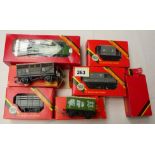 HORNBY R252 LNER J83 8477 BOXED & 5 BOXED WAGONS