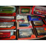 MODEL BUSES : 16 BOXED & 1 U/B EFE, OOC, CORGI MODEL BUSES INC. MIDLAND RED , BMMO, STRATFORD