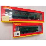 HORNBY BOXED R4306 MAUNSELL PASSENGER BRAKE & BOXED R4305 COMPARTMENT BRAKE