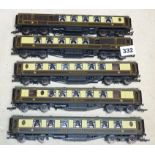 5 HORNBY PULLMAN CARS INC. NO 51, NO 27, ARGUS, NO 208