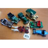 DIECAST MODELS : 7 LESNEY YESTERYEARS INC FIRE BRIGADE WITH WHITE HORSES