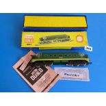 HORNBY DUBLO BOXED 3234 DELTIC LOCOMOTIVE D 9001 ST PADDY IN GOOD CONDITION & BOX PLUS PAPERWORK