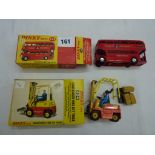 DINKY 289 IN CARD BOX TERN SHIRTS LOGO, PLUS 404 CONVEYANCER FORK LIFT