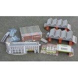 CORGI MODEL CARD DIORAMA MODELS MADE UP, VICTORIA COACH STATION, SOUTHDOWN, MIDLAND RED GARAGES