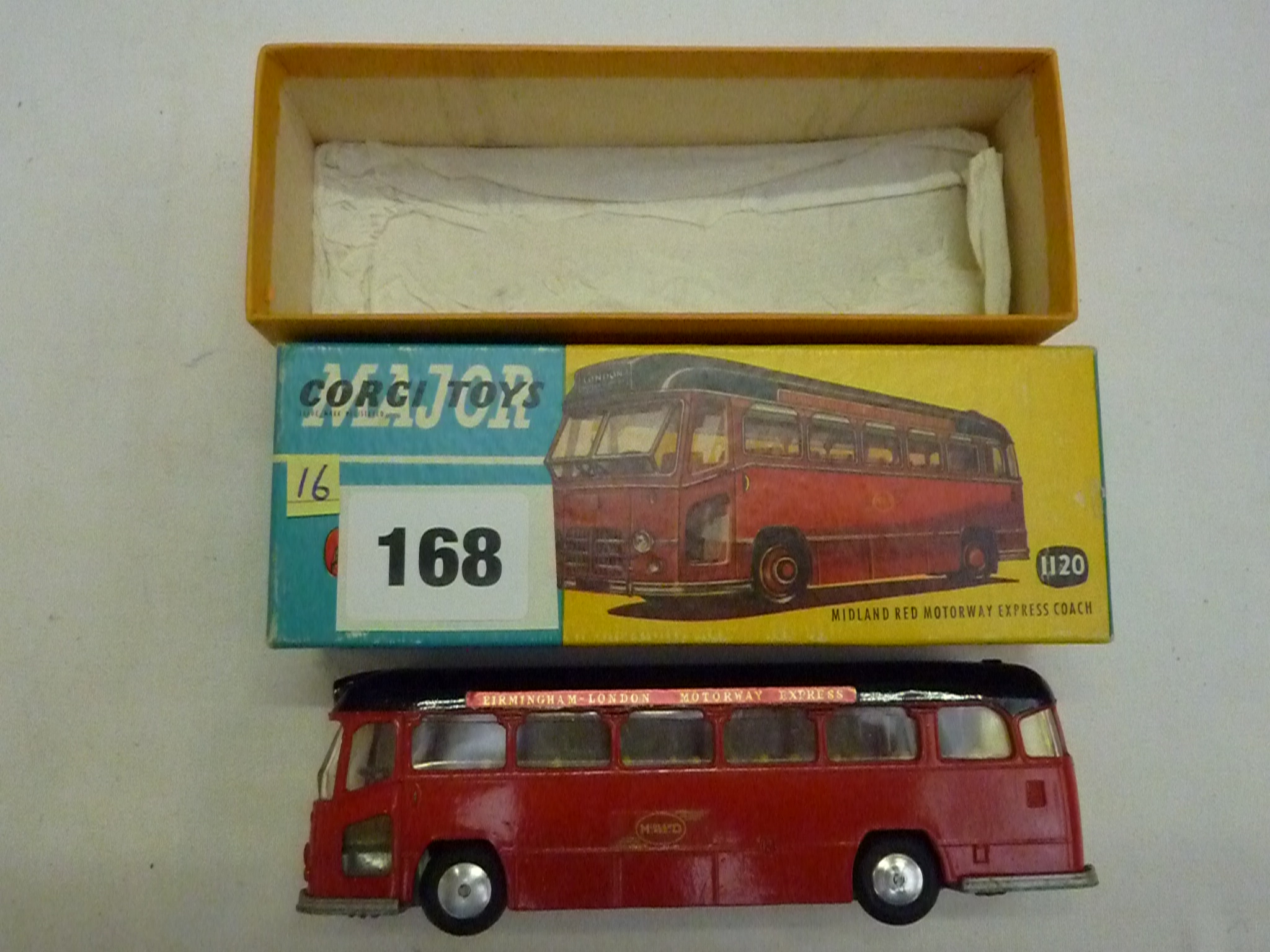 CORGI MAJOR 1120 BMMO / MIDLAND RED MOTORWAY EXPRESS COACH BOXED AND IN VERY GOOD CONDITION - Image 2 of 2