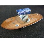 SCRATCH BUILT MODEL OF A RIVA SPEEDBOAT